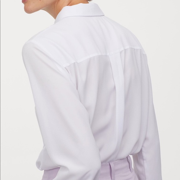 White Sheer Dress Shirt - Picture 4 of 4